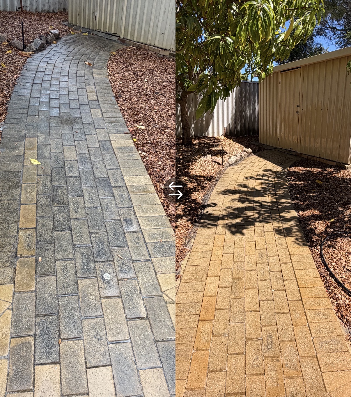 Paved pathway brought back to life